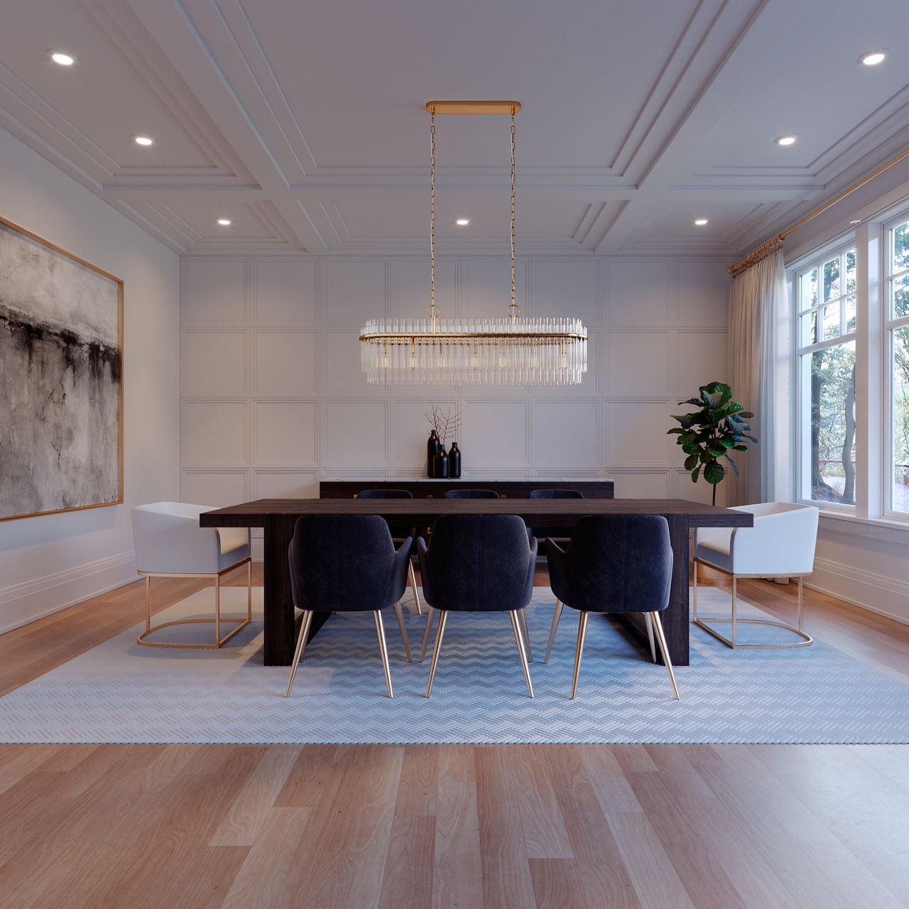 Beckett Linear Chandelier - CC1307 | Visual Comfort