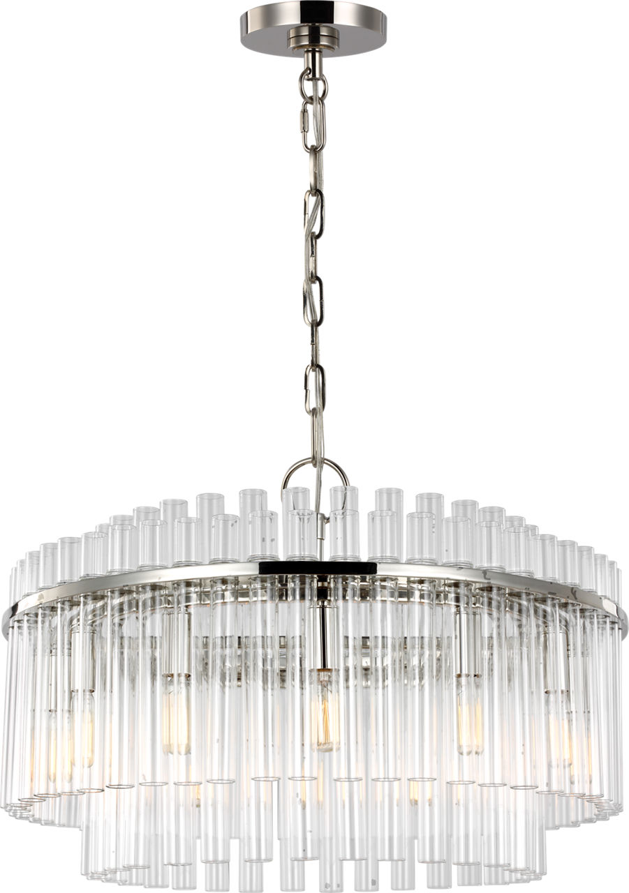 Beckett Medium Chandelier in Polished Nickel