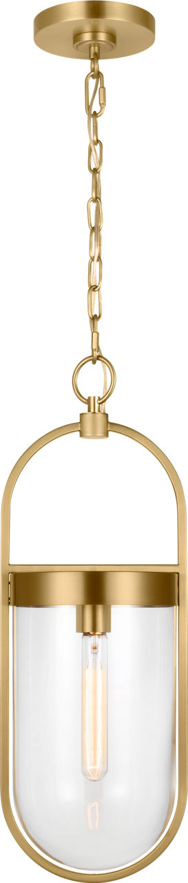 Blaine Small Pendant Burnished Brass