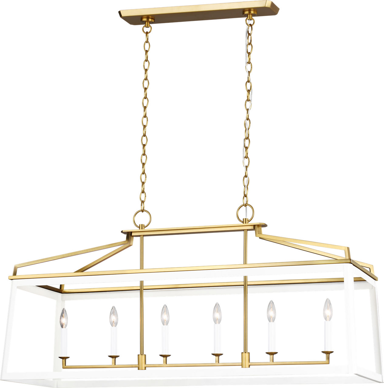 Carlow Linear Lantern Matte White