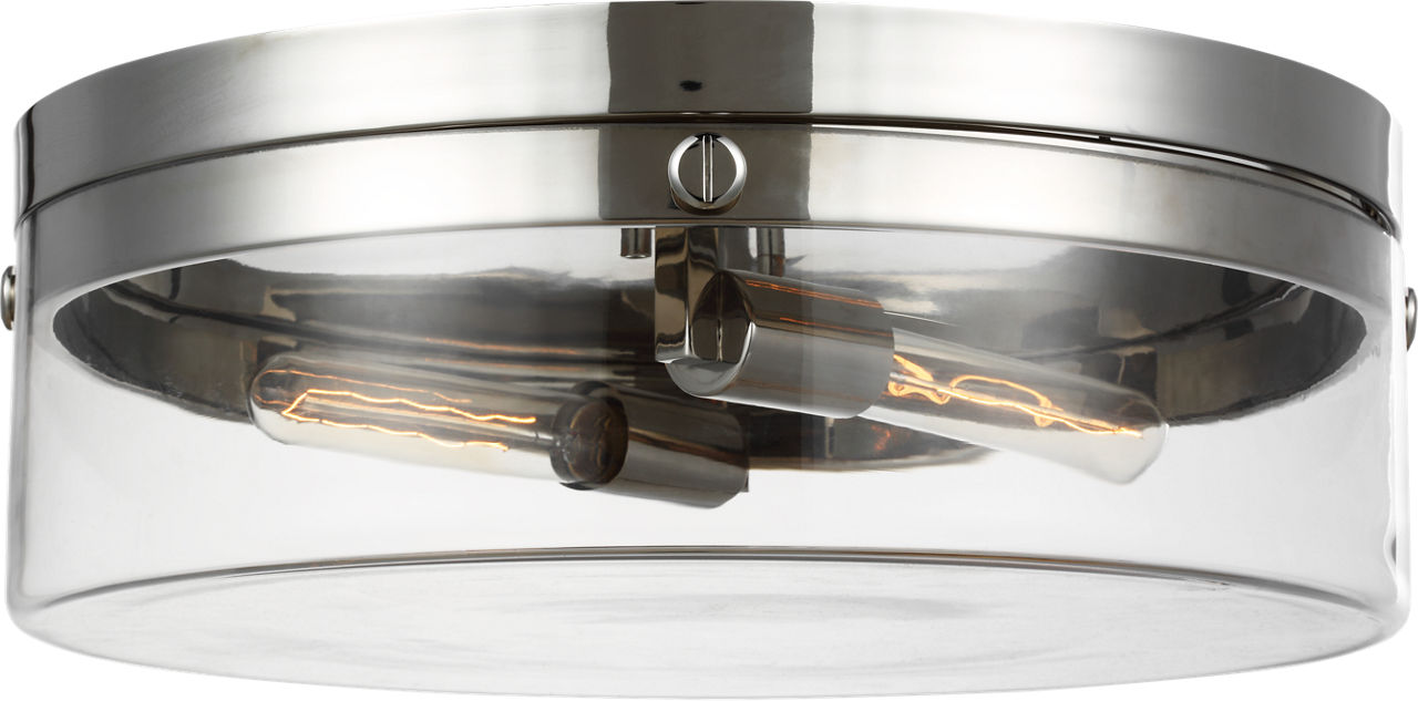 Garrett Large Flush Mount in Polished Nickel