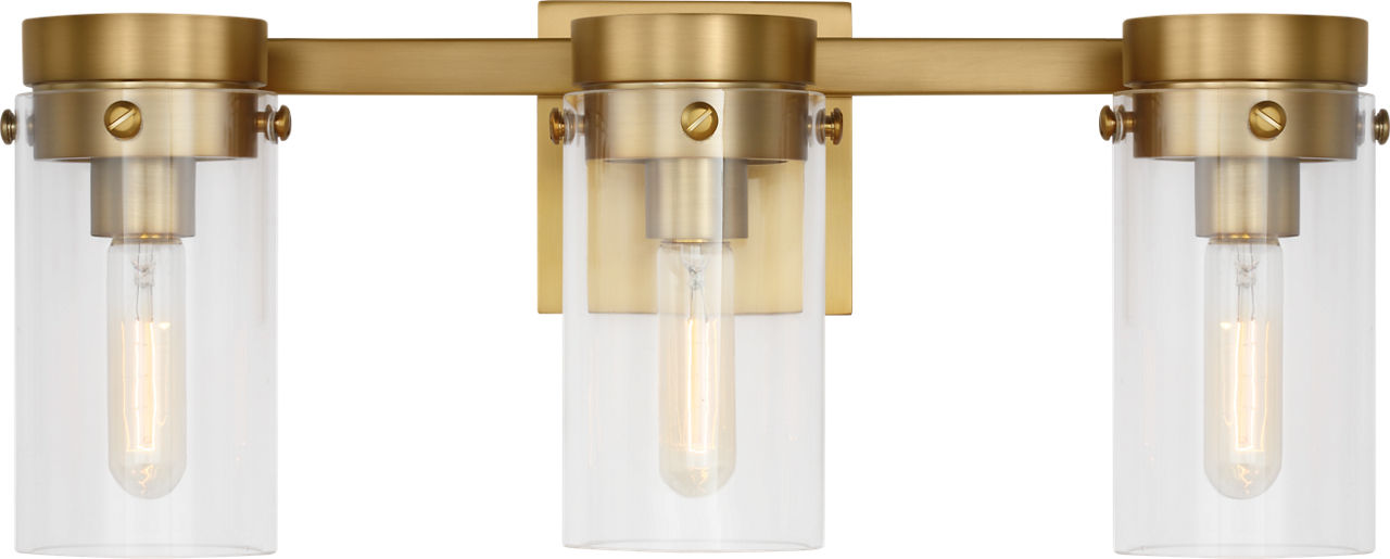 Garrett 3 - Light Vanity in Burnished Brass