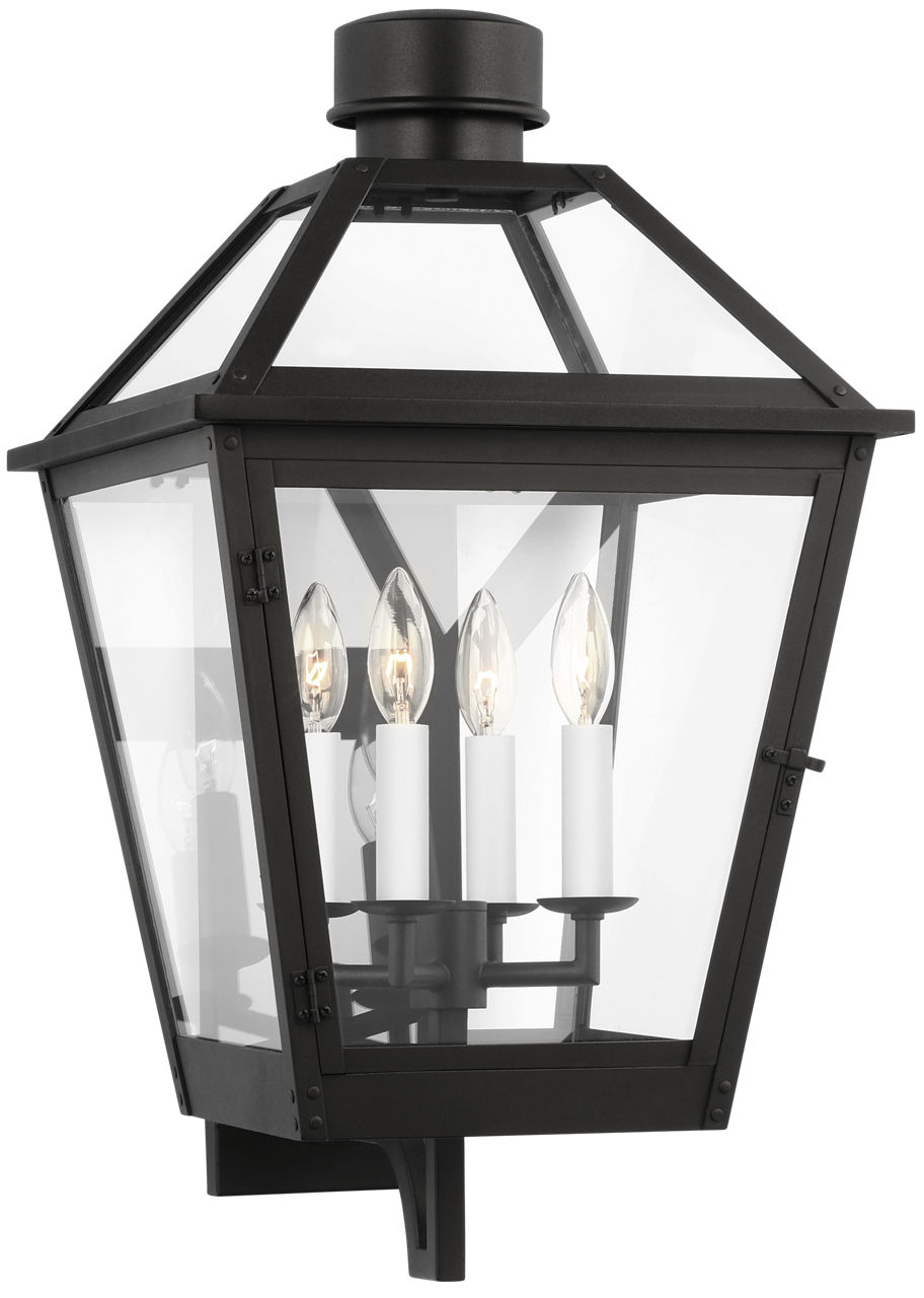 Hyannis Large Lantern Textured Black