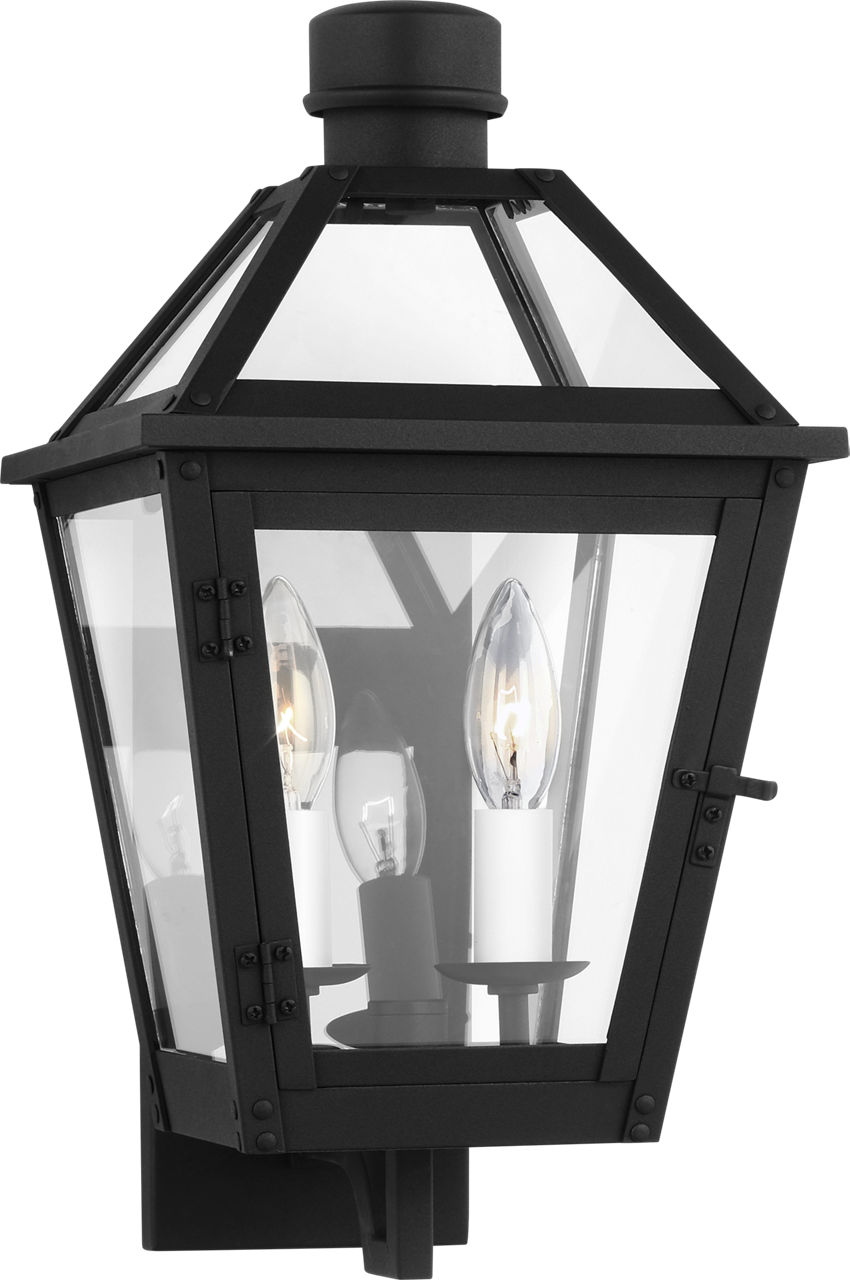 Hyannis Small Wall Lantern Textured Black