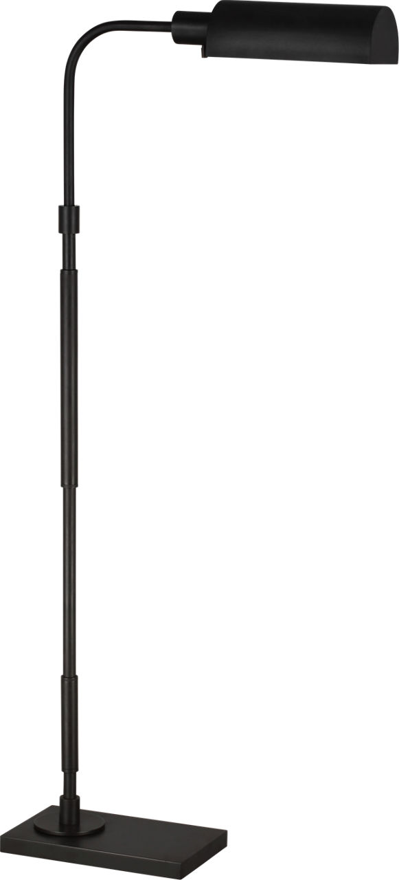 Kenyon Task Floor Lamp Aged Iron Bulbs Included