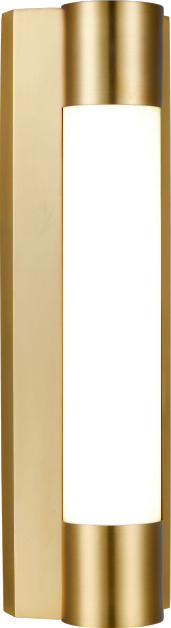 Loring Small Vanity Burnished Brass Bulbs Included