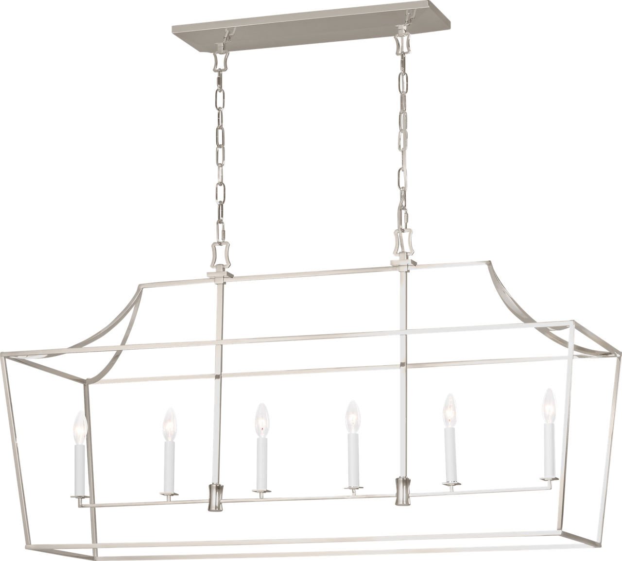 Southold Linear Lantern Polished Nickel