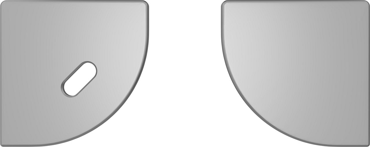 Surface Mount 45 Degree Round End Cap Kit