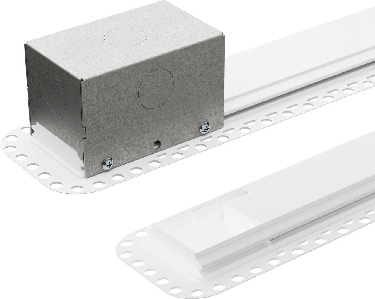 Recessed Flangeless Mud-In Cove/Toe Kick Power Feed