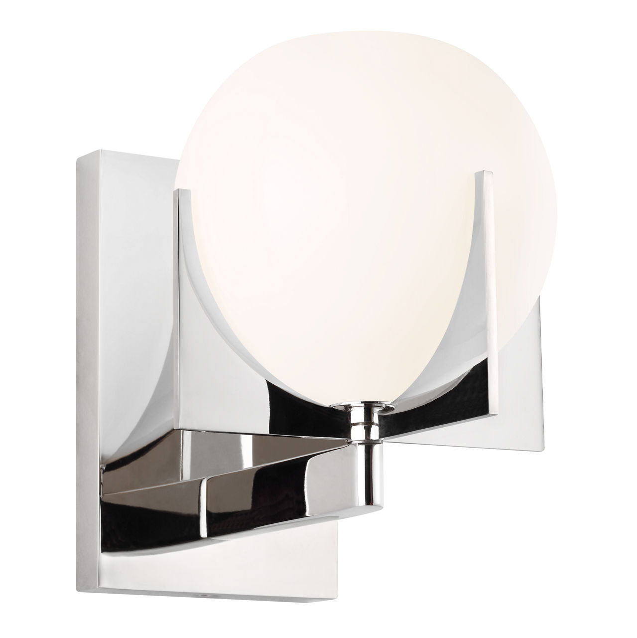 Abbott 1 - Light Sconce in Polished Nickel
