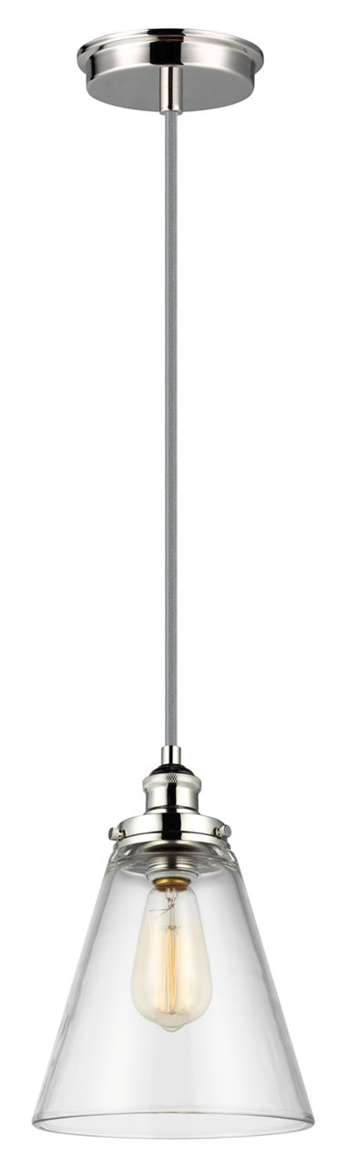 Baskin Cone Pendant in Polished Nickel