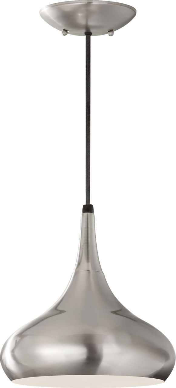 Belle Medium Pendant Brushed Steel
