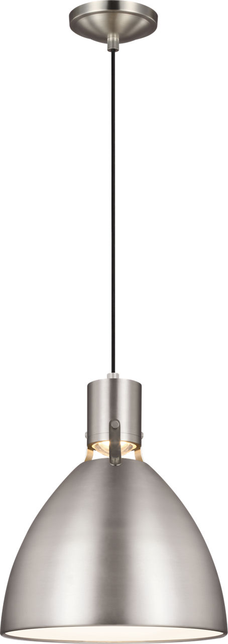 Brynne Small LED Pendant Satin Nickel Bulbs IIncluded