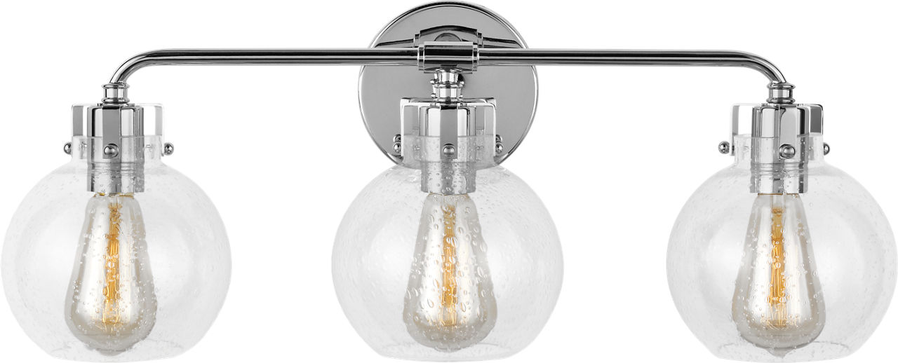 Clara 3 - Light Vanity in Chrome