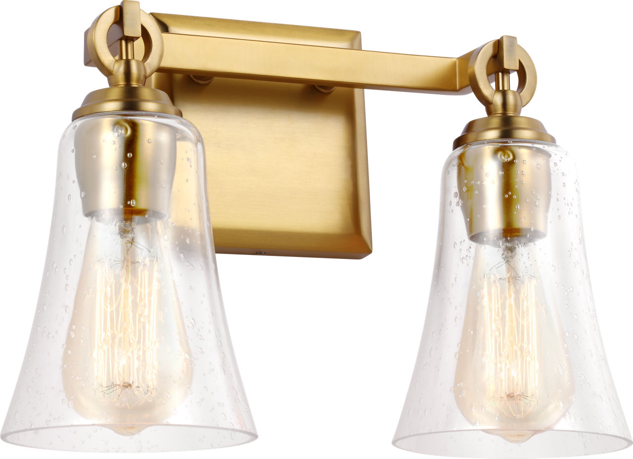 Monterro 2 - Light Vanity Burnished Brass