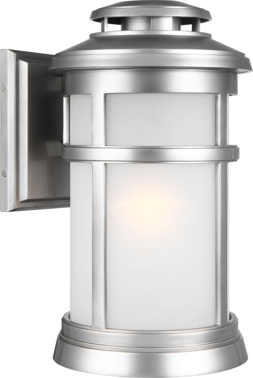 Newport Medium Lantern Painted Brushed Steel