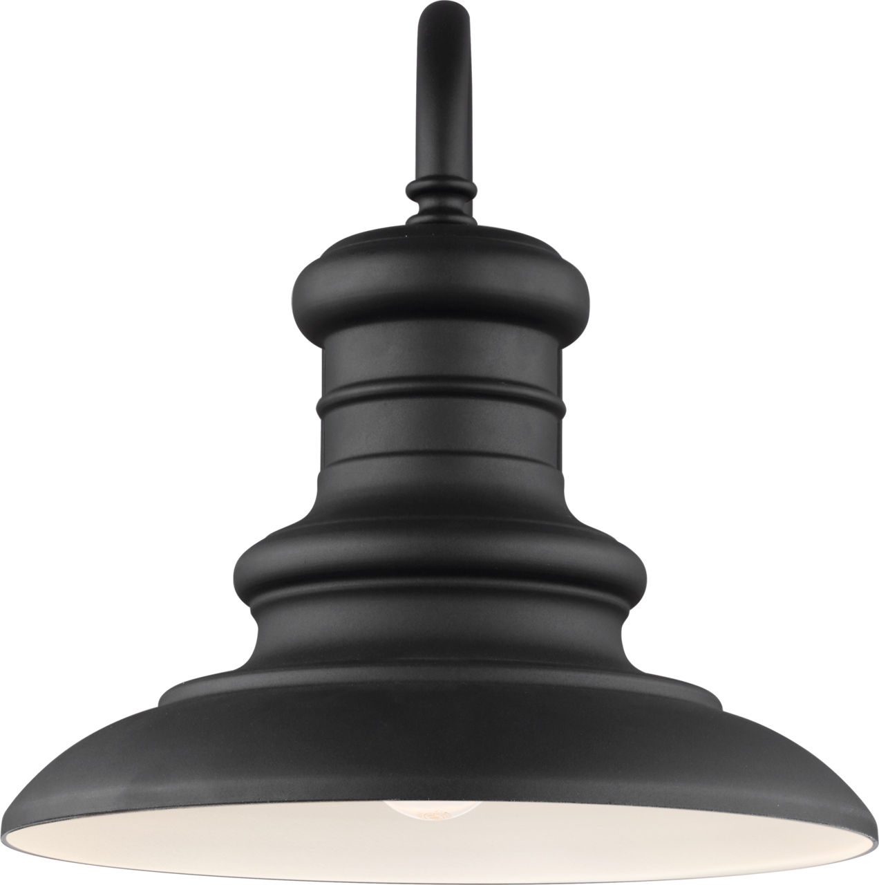 Redding Station Large Lantern Textured Black