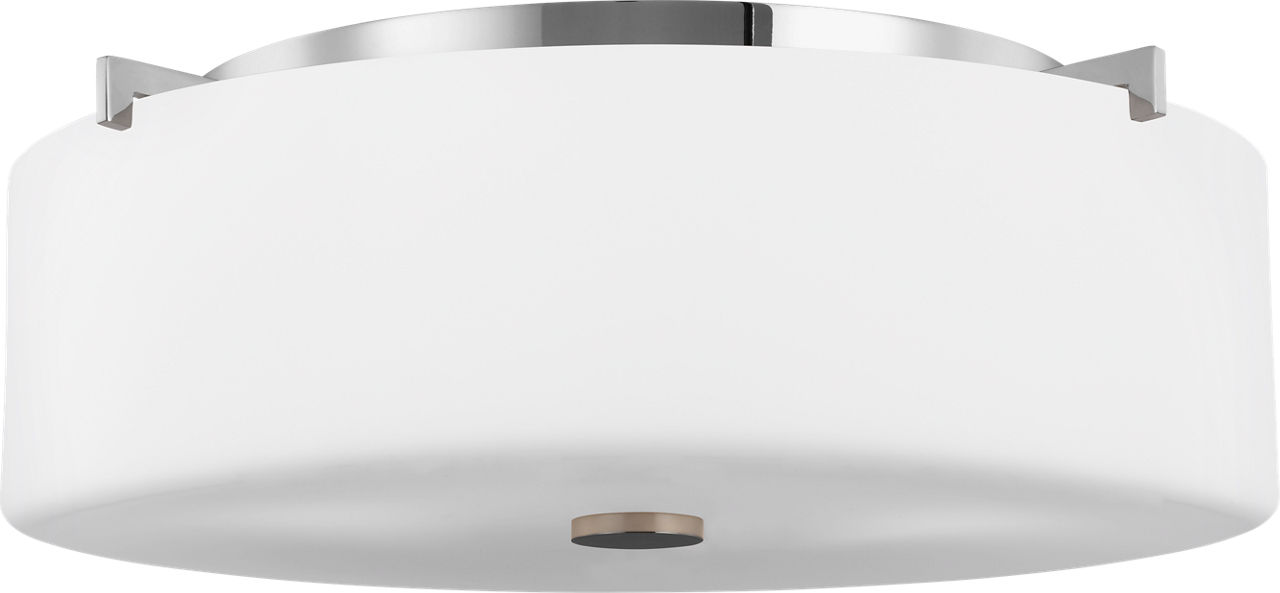 Sunset Drive Large Three Light Flush Mount Chrome