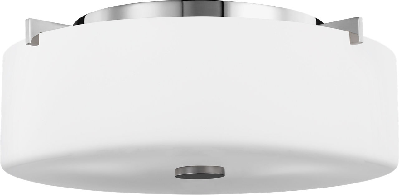 Sunset Drive Small Two Light Flush Mount Chrome
