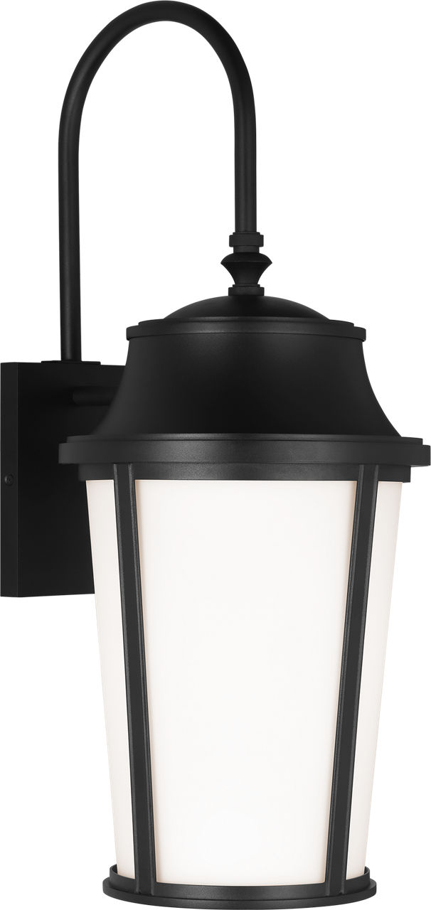 Portola Large Arm Lantern Textured Black