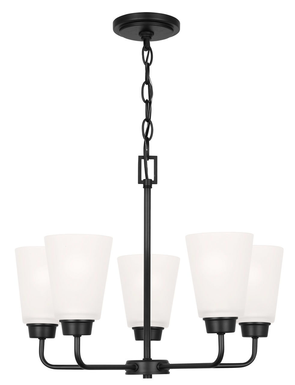 Kerrville Five Light Chandelier Midnight Black Bulbs Inc