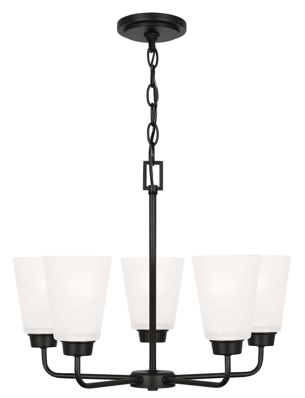 Kerrville Five Light Chandelier Midnight Black