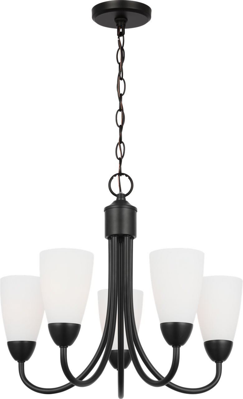 Seville Five Light Chandelier Midnight Black