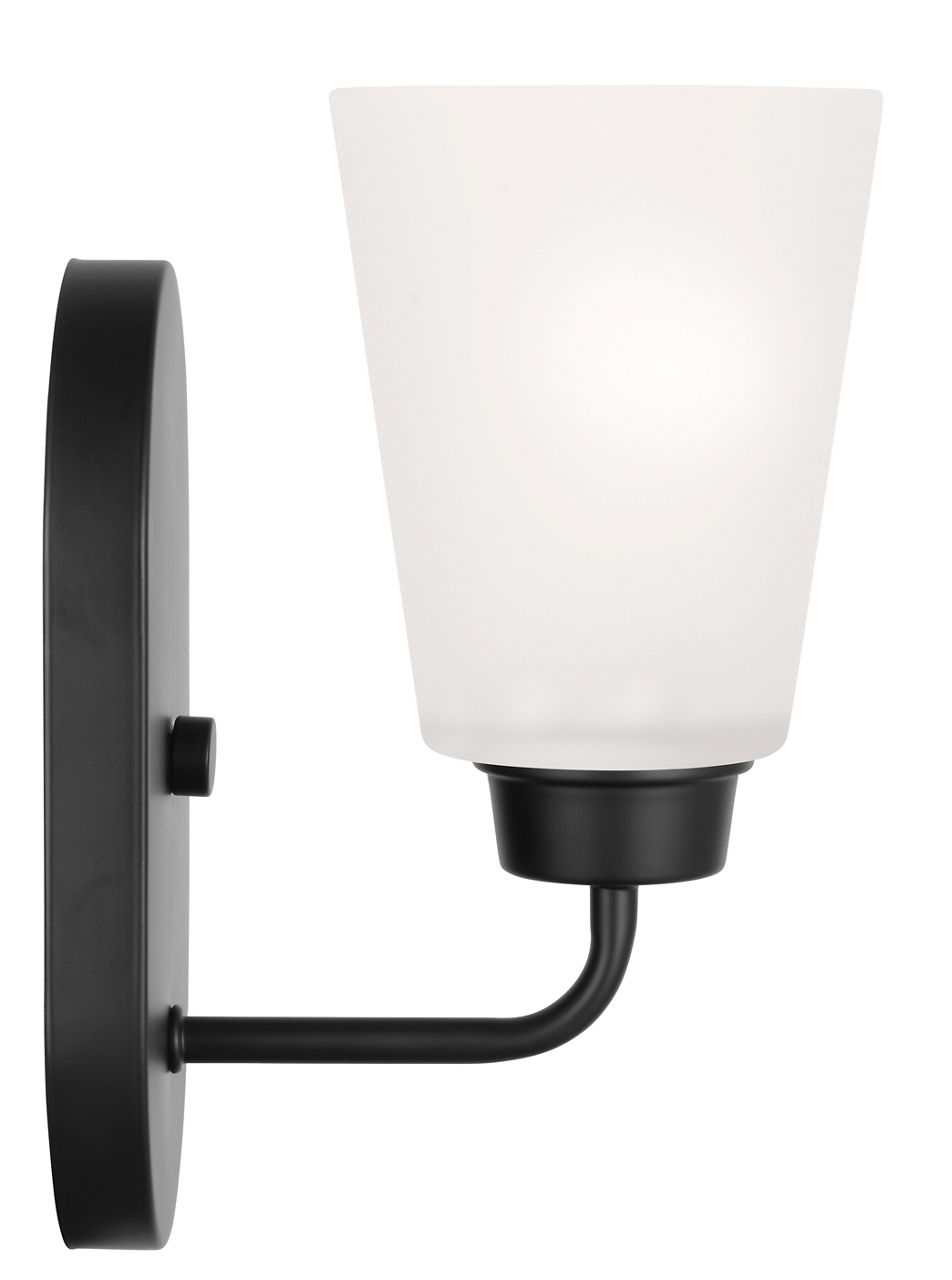 Kerrville One Light Wall / Bath Sconce Midnight Black