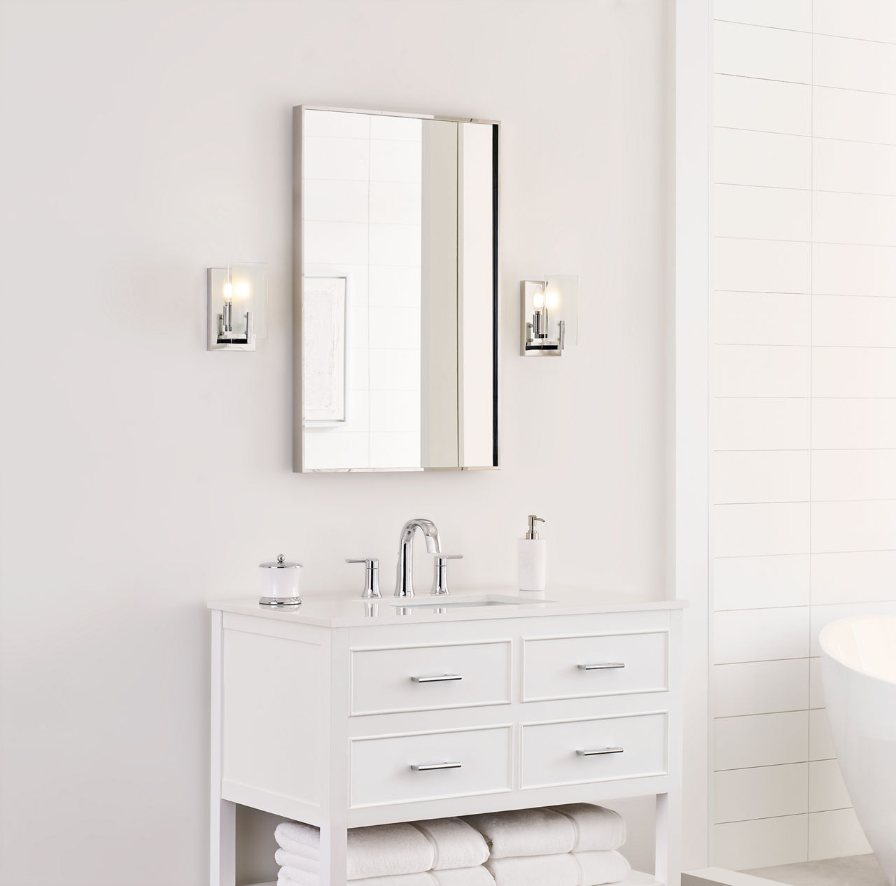 Syll 1-Light Bath Sconce - 4130801 | Visual Comfort