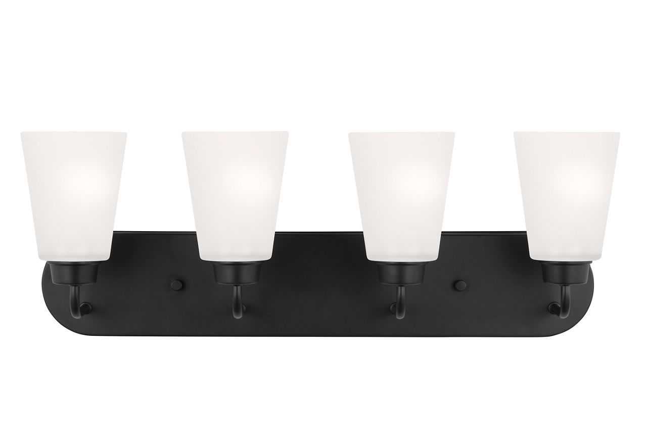 Kerrville Four Light Wall / Bath Midnight Black