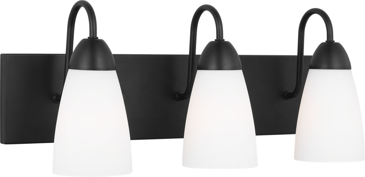 Seville Three Light Wall / Bath Midnight Black