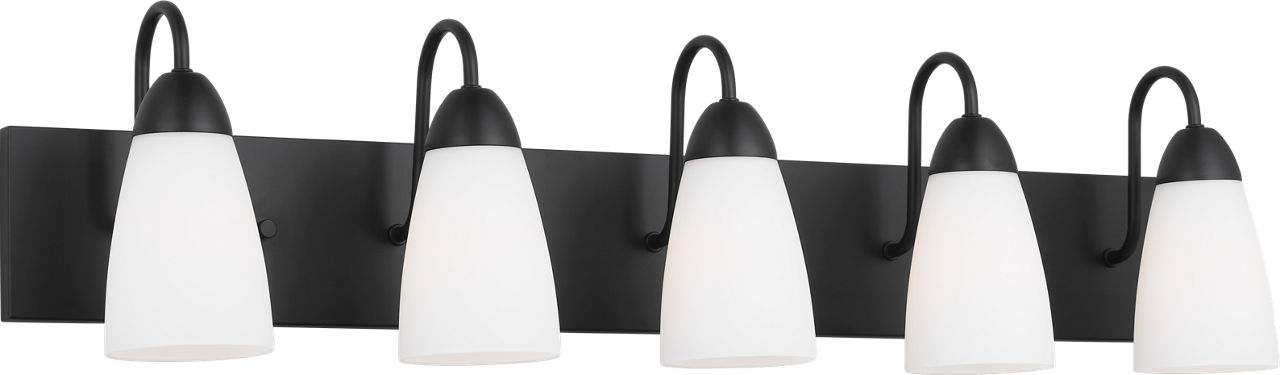 Seville Five Light Wall / Bath Midnight Black