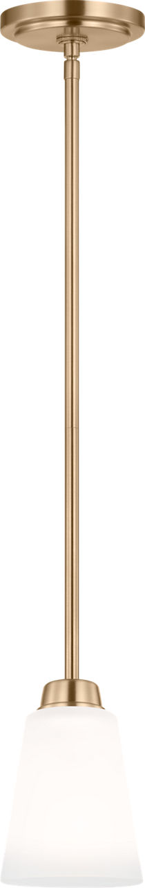 Kerrville One Light Pendant in Satin Brass Bulb(s) Not Included