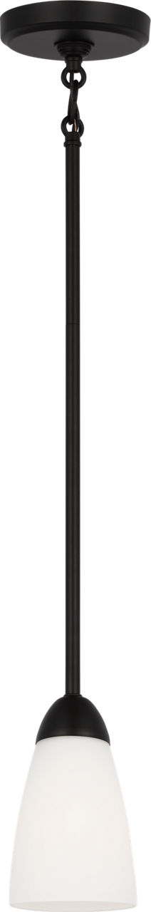 Seville One Light Mini-Pendant Midnight Black