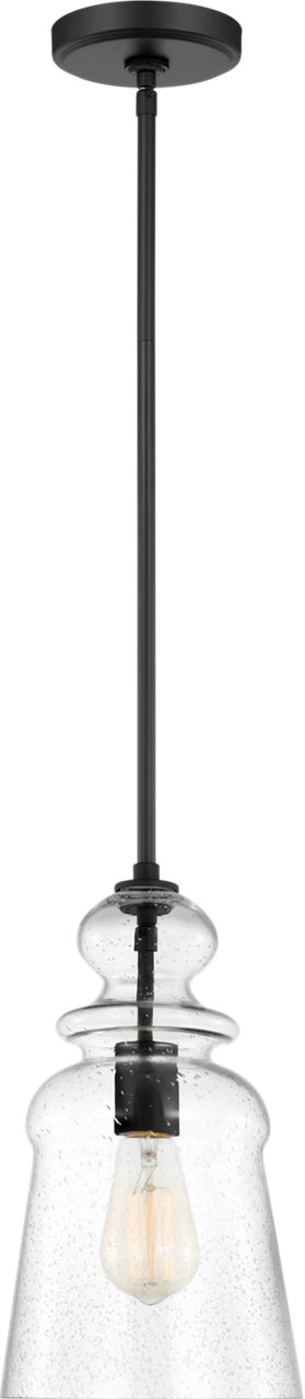 Kea One Light Pendant in Midnight Black