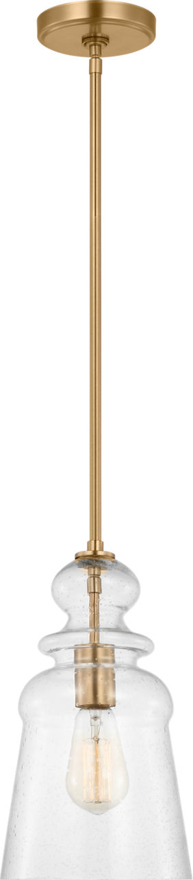 Kea One Light Pendant in Satin Brass