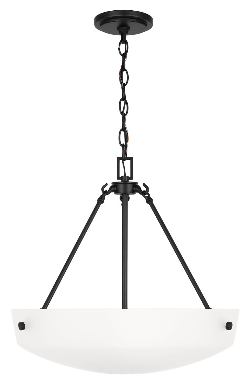 Kerrville Three Light Pendant Midnight Black