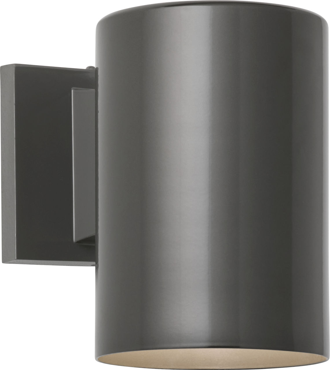 Cylinder 5" Down Wall Lantern in Bronze Bulb(s) Not Included