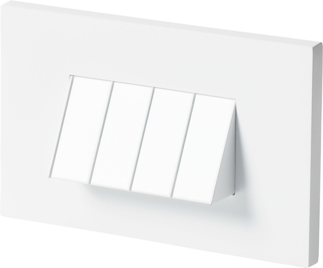 Horizontal Tarpa Step Light in White with Dedicated LED - Turtle Friendly Amber