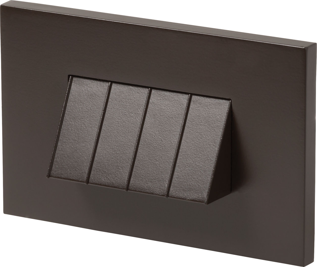 Horizontal Tarpa Step Light in Painted Antique Bronze with Dedicated LED - Turtle Friendly Amber