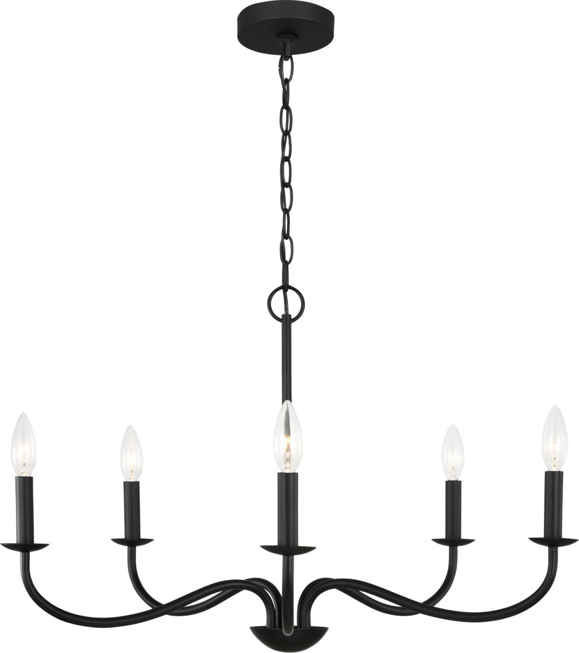 Abells Five Light Chandelier