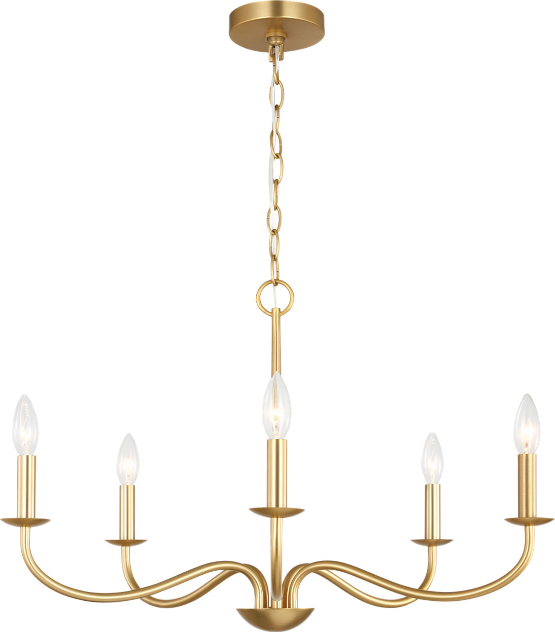 Abells Five Light Chandelier