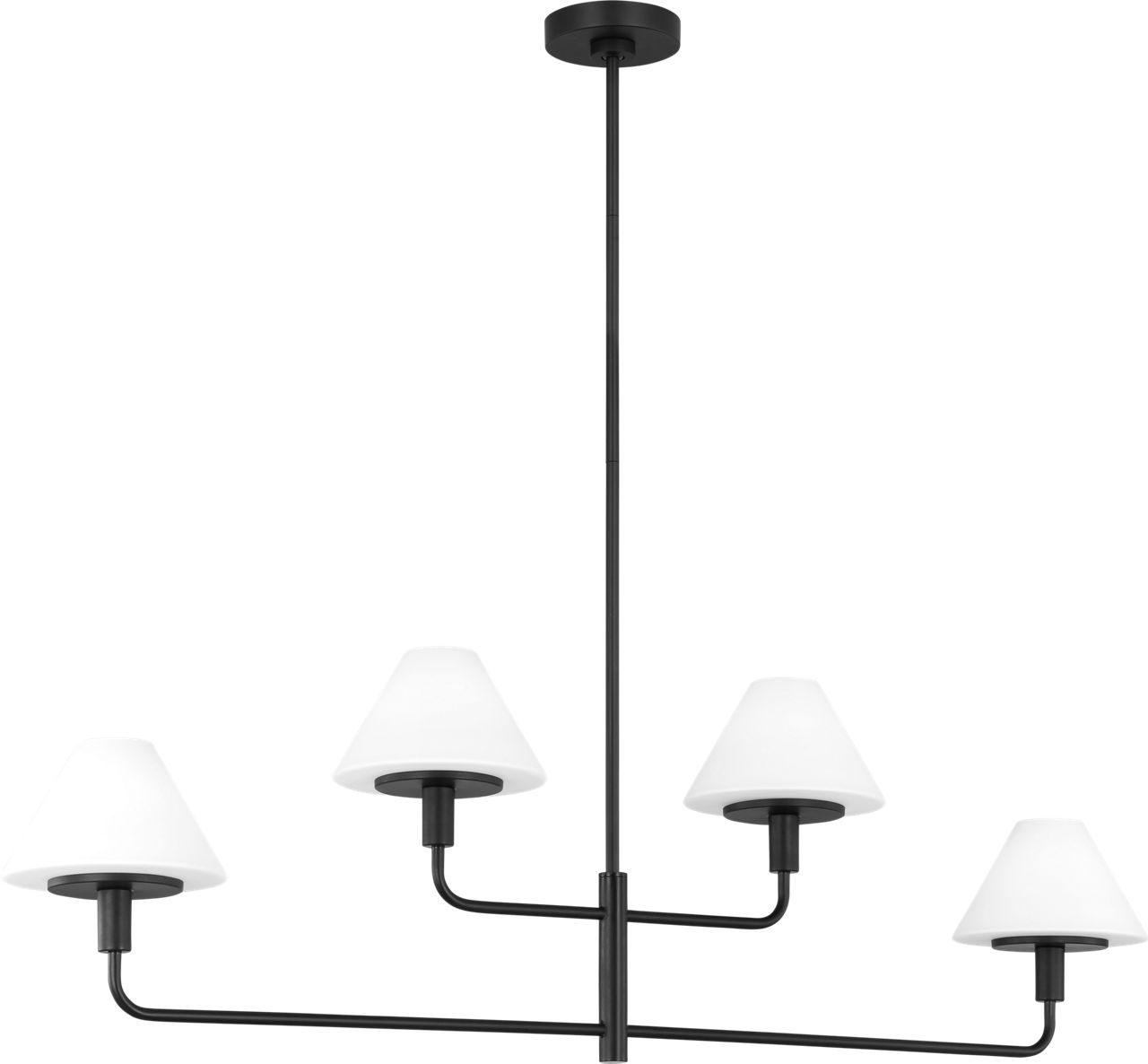 Mendota Four Light Linear Chandelier - GLC1244 | Visual Comfort