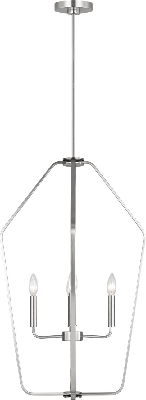 Kennan Four Light Chandelier Brushed Nickel