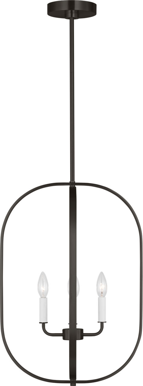 Loretto Four Light Chandelier Midnight Black