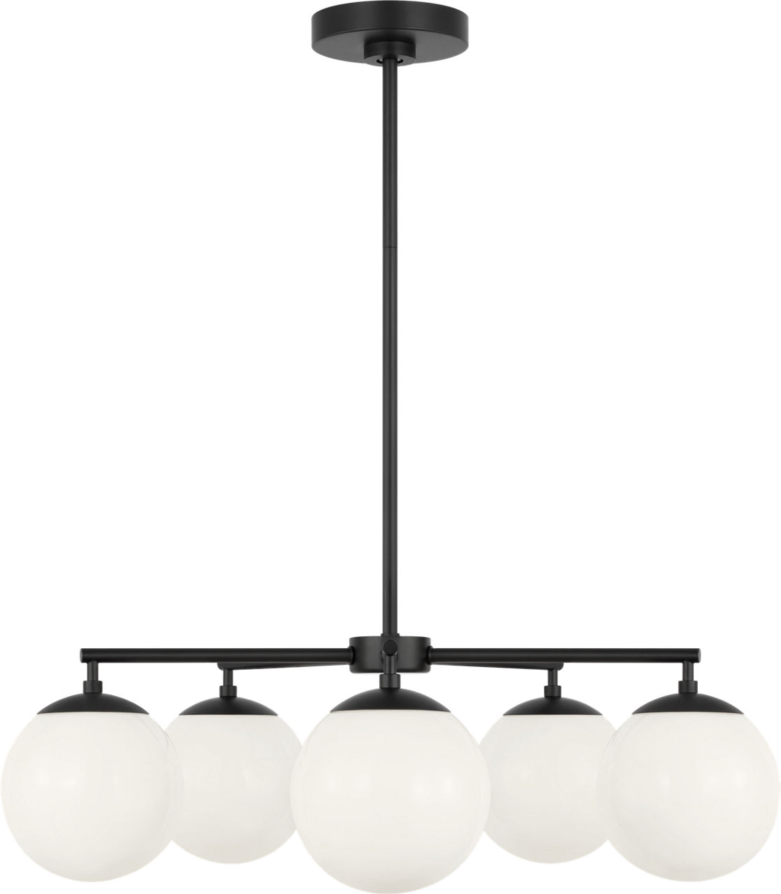 Nube Five Light Chandelier in Midnight Black Bulb(s) Not Included