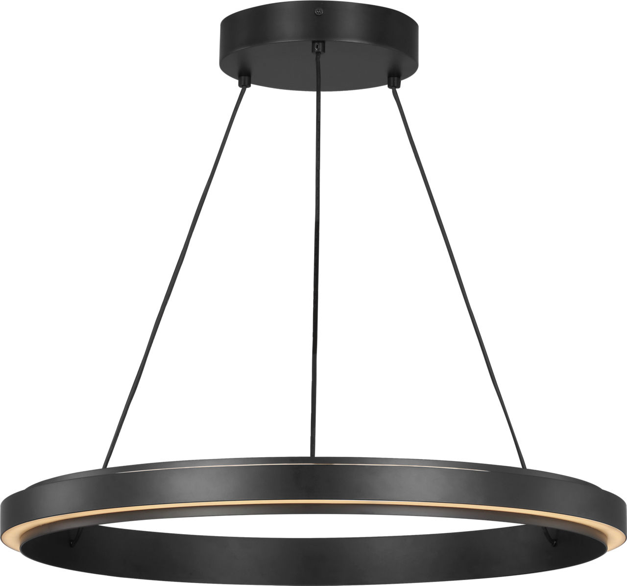Aro 24 Led Chandelier in Midnight Black