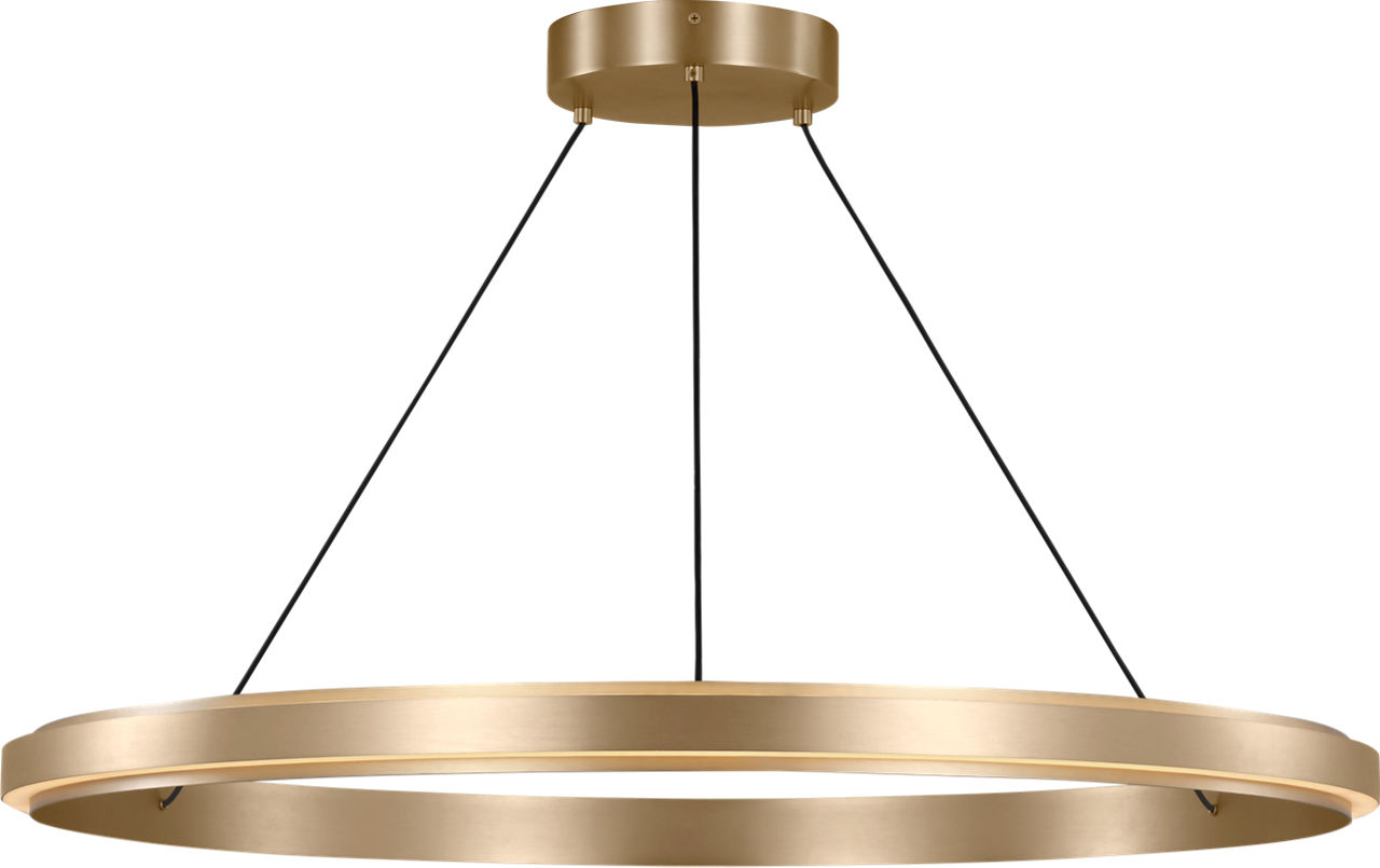 Aro 36 Led Chandelier in Satin Brass