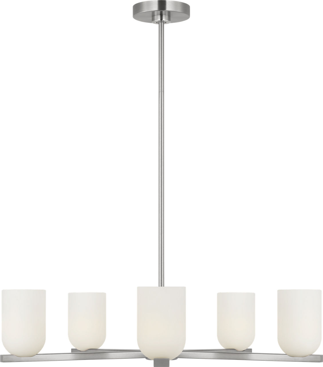 Neblina Five Light Chandelier in Brushed Nickel Bulb(s) Not Included