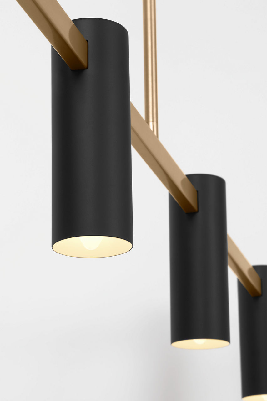 Zentro Four Light Linear Chandelier - GLC2074 | Visual Comfort